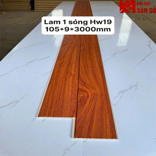 Tấm Nhựa Ốp Tường Lam 1 Sóng HW-19